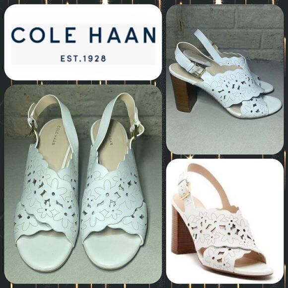 NWOB MSRP $180 Cole Haan Indra High Floral Sandal Women's Size 10 - Picture 1 of 6